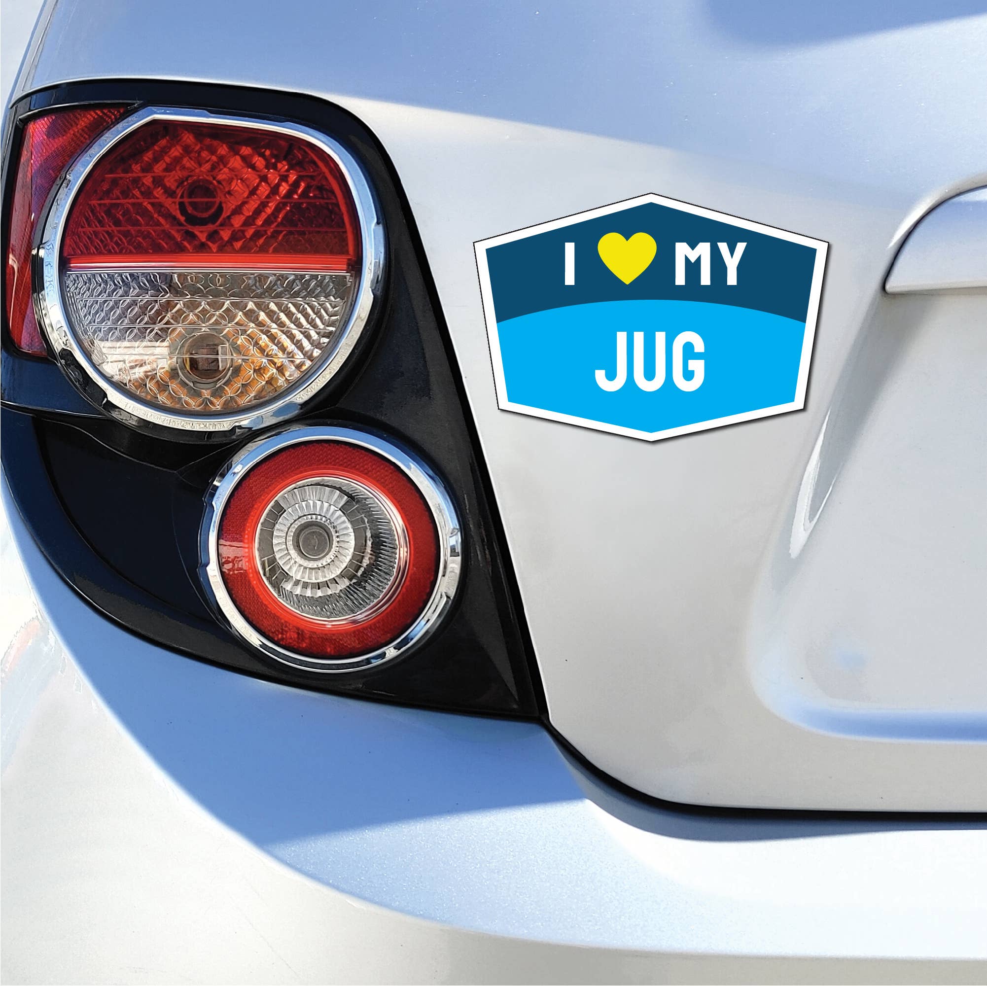 I Love My Jug Hexagon Shaped Magnet