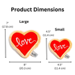 Valentine's Red Heart Love Sugar Cookie