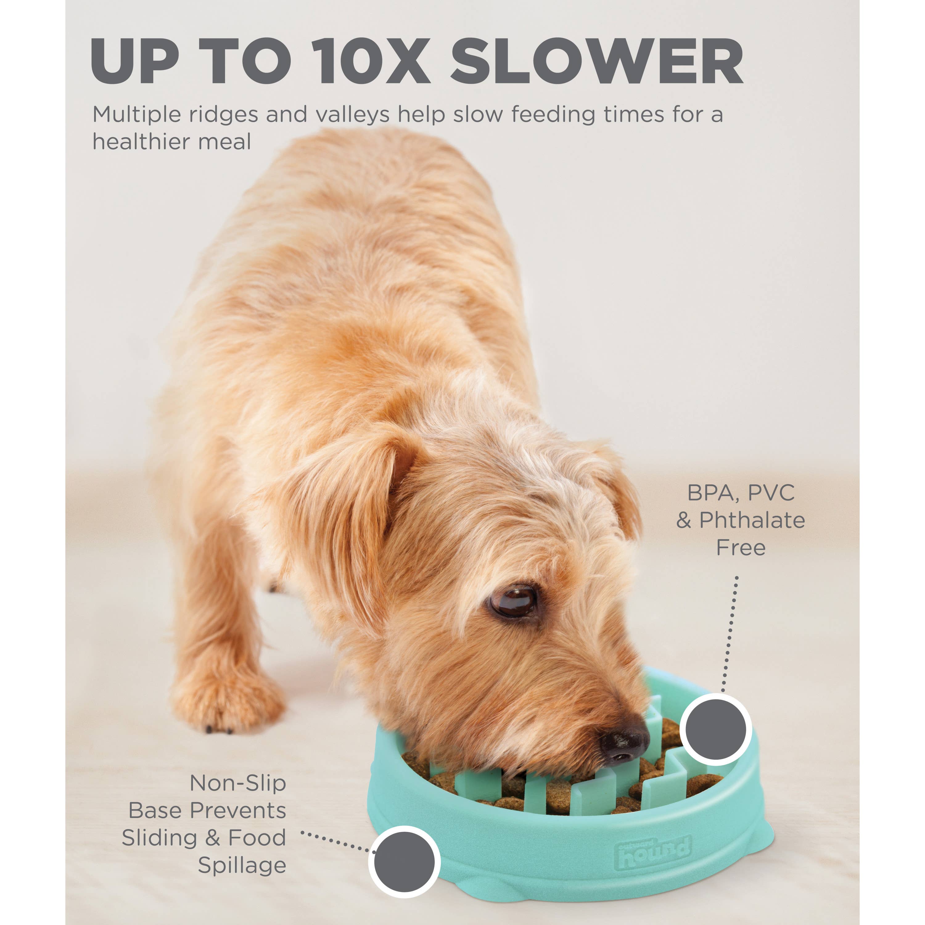 Fun Feeder Slo Bowl Dog Feeder Mint Small