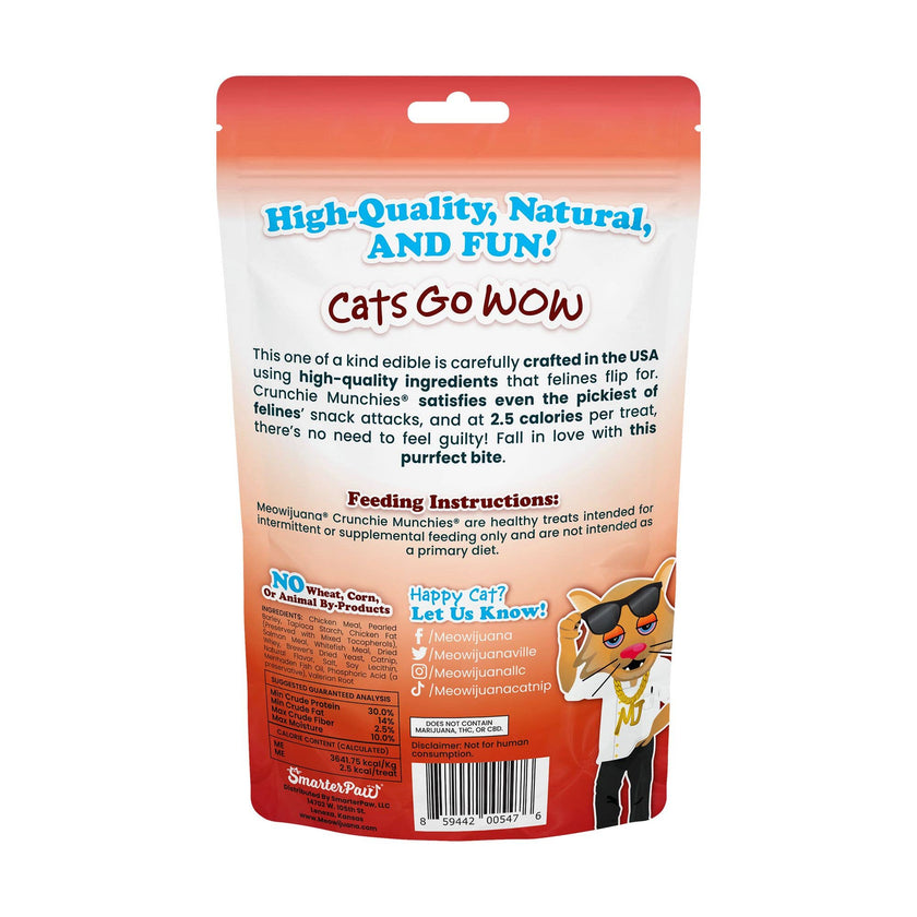 Meowijuana® Crunchie Munchies Salmon Cat Treat