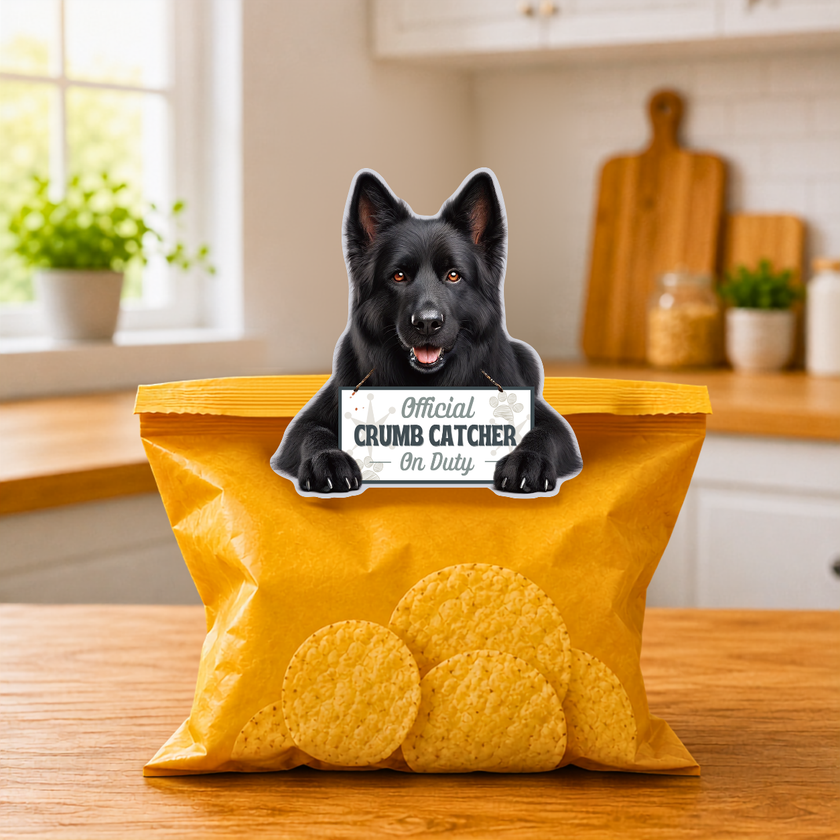 German Shepherd Black Chip Clip