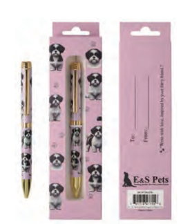 Shih Tzu Black and White Ball Point Pen