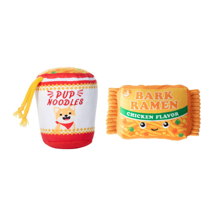 Dog Toy Ramen Noodles 2pc Nothin But Noodles Plush Toy Set