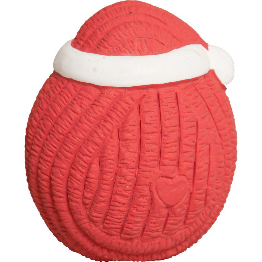 Grumpus & Santa Ruff-Tex Christmas Latex Balls 2pk Dog Toy Set