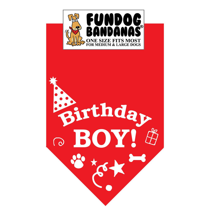 Birthday Boy Dog Bandana