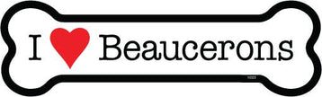 Beauceron I (heart) Beaucerons Bone Shaped Magnet