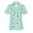 Pajama Top Dog Bark At The Park Pajama Top Blue Puppy Dog PJs