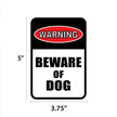 Warning - Beware of Dog Mini Garden Sign