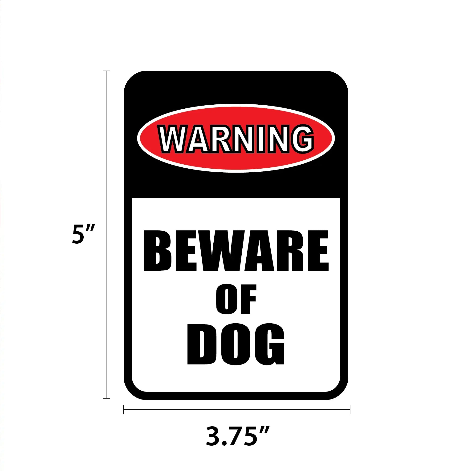Warning - Beware of Dog Mini Garden Sign