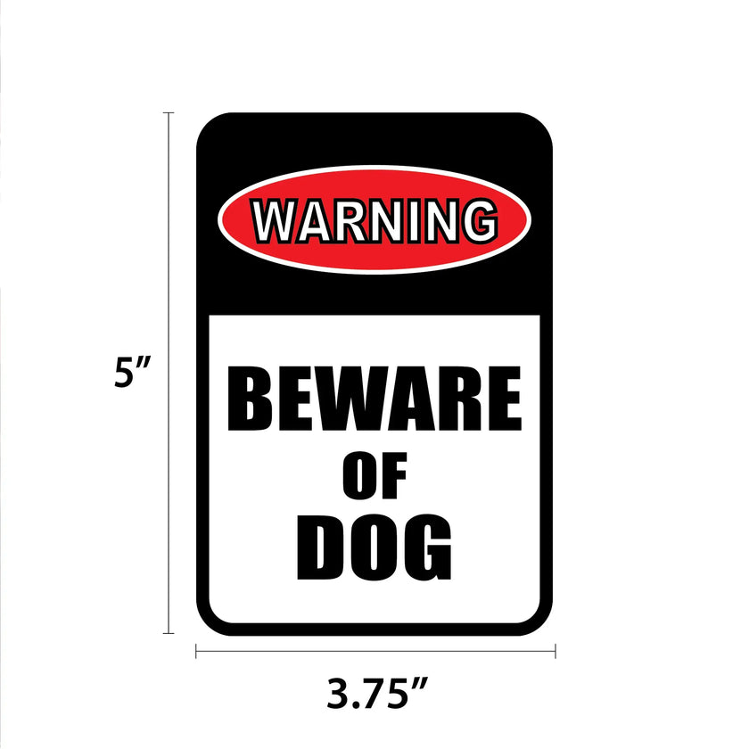 Warning - Beware of Dog Mini Garden Sign
