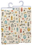 Love And A Dog Kitchen Towel
