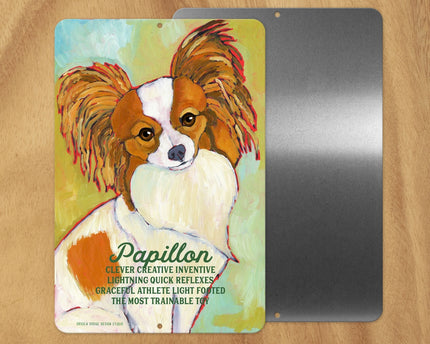 Papillon -UD Metal Sign