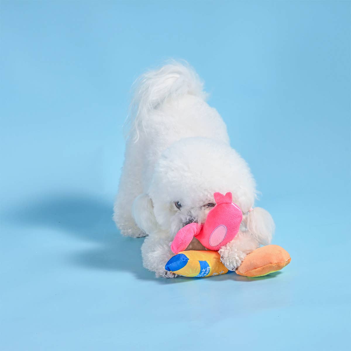 Dog Toy Flsmingo, Sun and Sunscreen Beach Daze Plush Toy Set