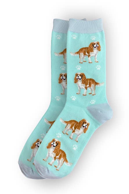 King Charles Cavalier Dog Socks Unisex