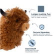 Highland Cow with Squeaker Dog Toy