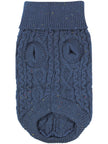 Cable Knit Dog or Cat Sweater, Navy Blue