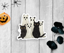 Spooky Cats Sticker Vinyl Decal