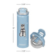 Schnauzer Stainless Steel Water Bottle 24 Oz. Serengeti