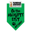On the Naughty List Not Sorry Bandana