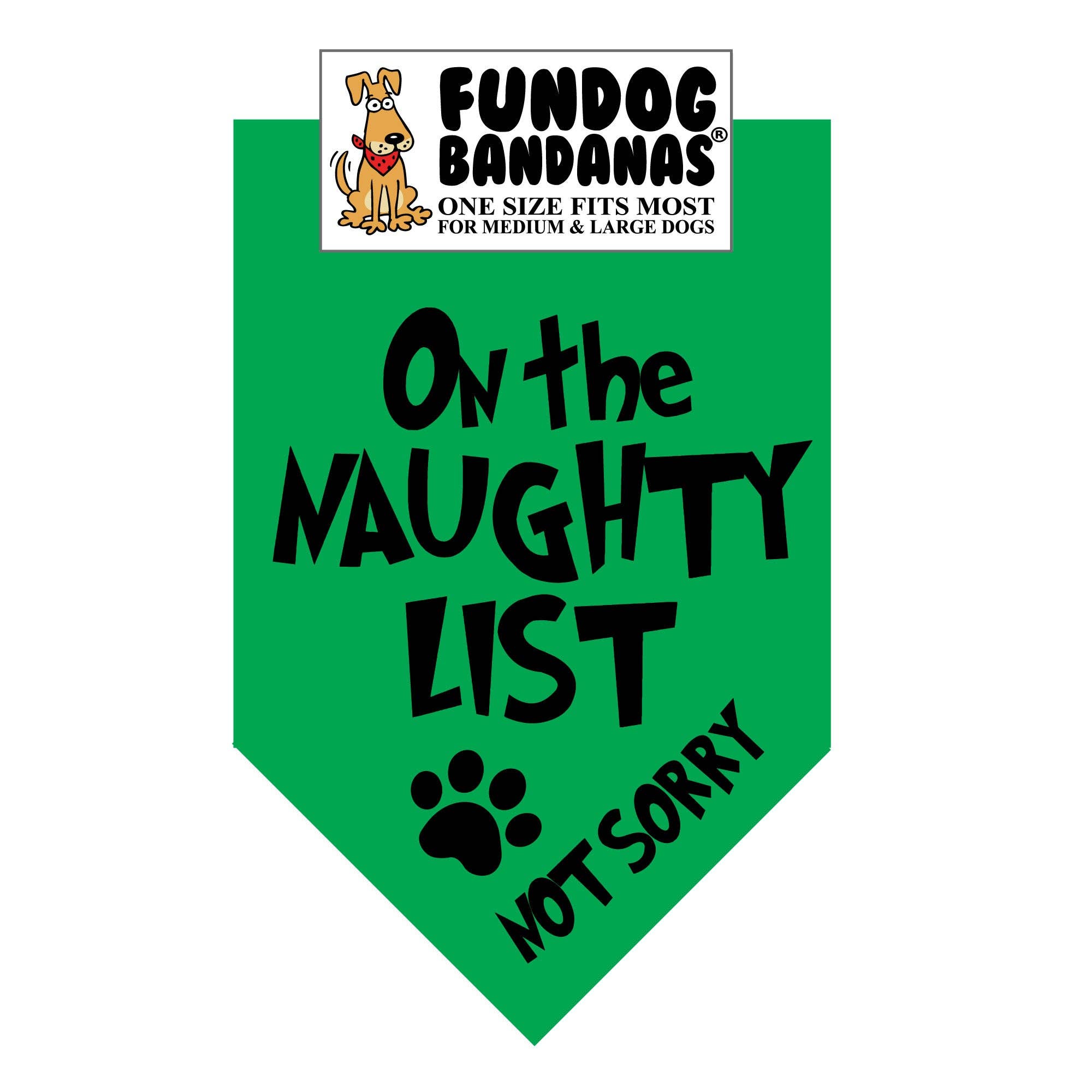 On the Naughty List Not Sorry Bandana