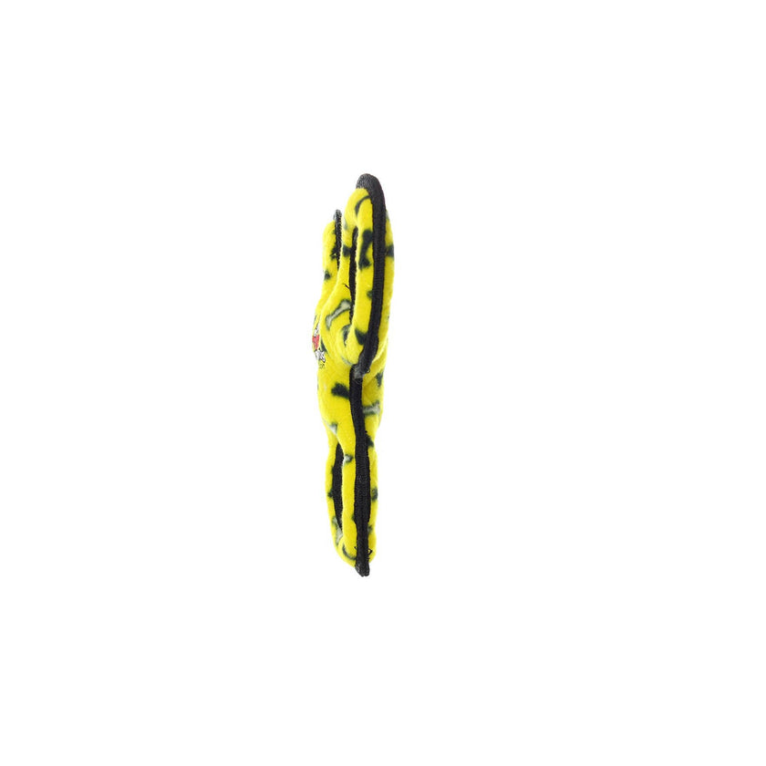 Tuffy Jr 3 Way Tug - Yellow, Durable, Tough, Squeaky Dog Toy