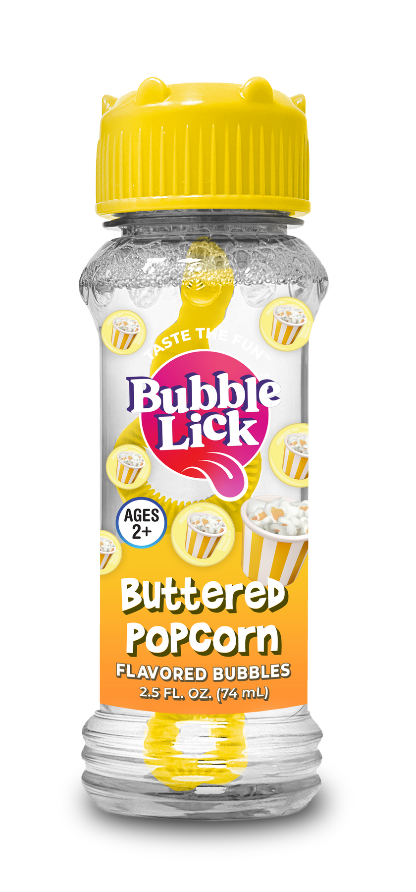 Dog and Cat Treat BubbleLick™ Buttered Popcorn Bubbles