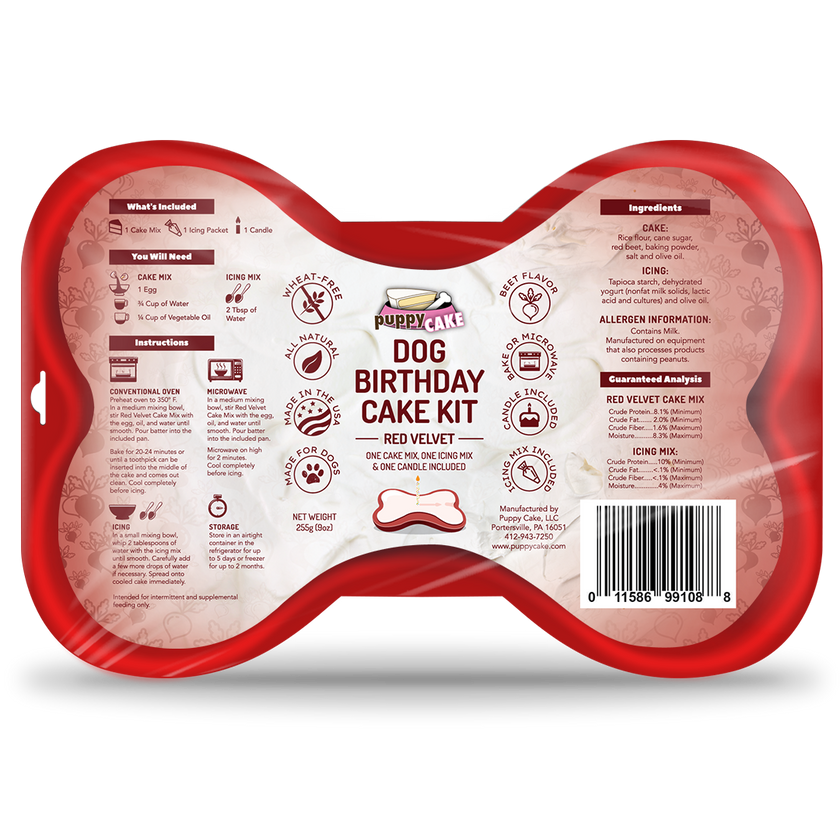 Dog Birthday Cake Kit
