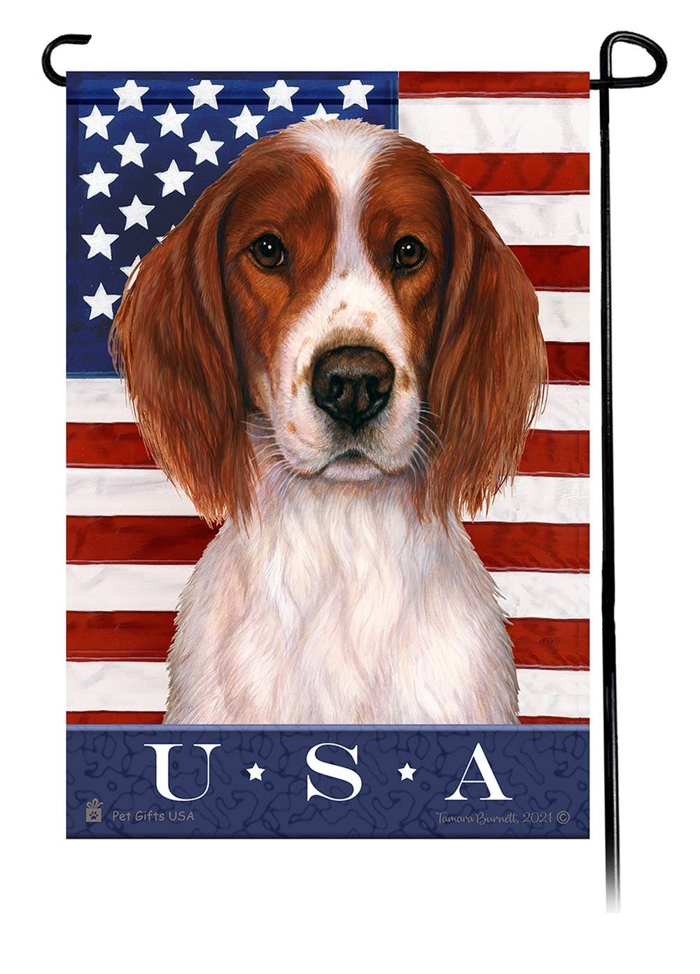 Irish Setter Red True Blue Garden Flag