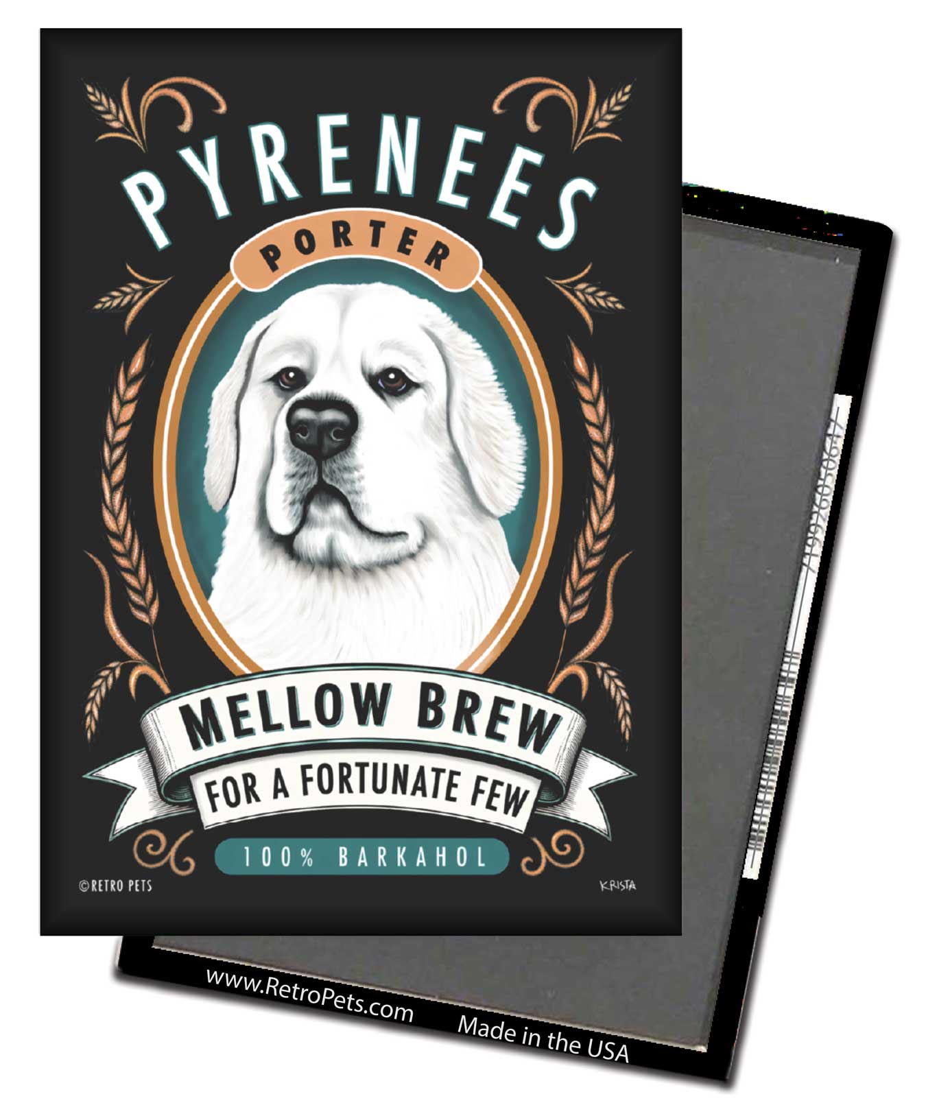 Great Pyrenees Dog Refrigerator Magnets
