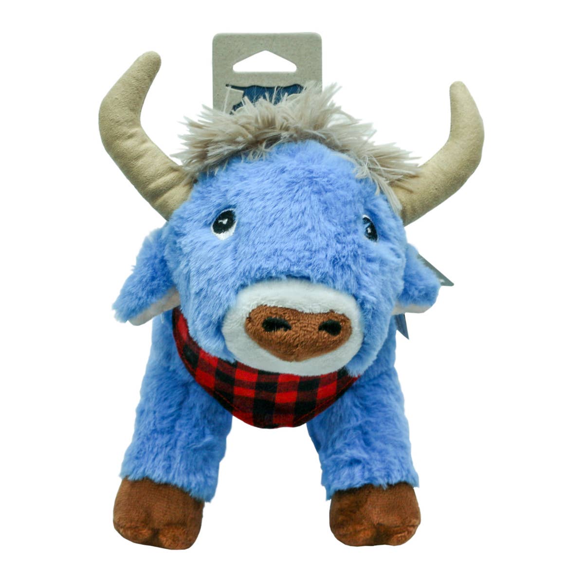 Dog Toy Ox Crunch Plush Blue Ox Toy
