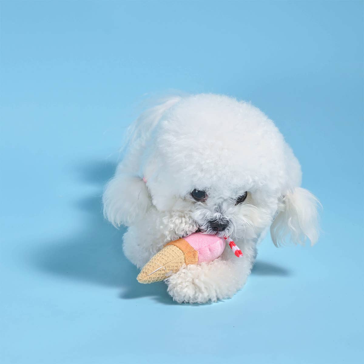 Dog Toy Cool Pup Ice Cream Ice Pop Food Party Plush Toy Set
