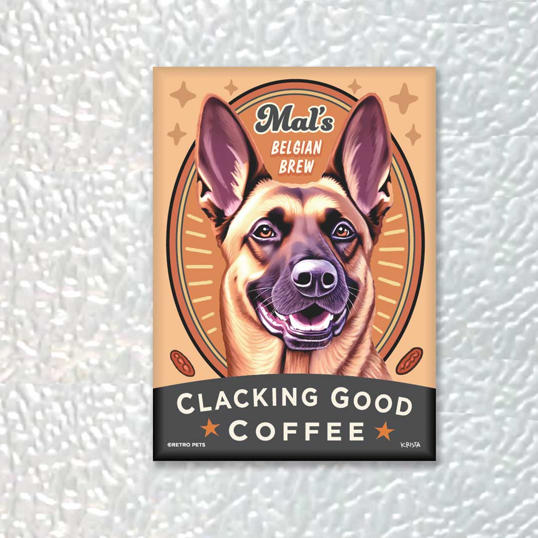 MC-126 Magnet 4-pack, Belgian Malinois 