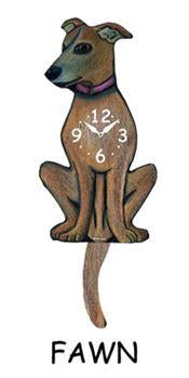 Greyhound Wagging Tail Clock