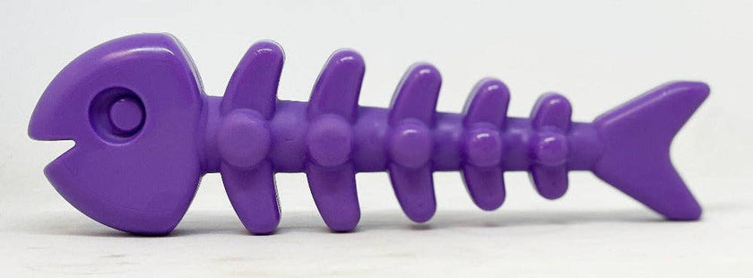 Fish Bone Nylon Dog Toy for Aggressive Chewers | USA Made | SodaPup: Brown