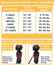 Our Reflective No Pull Easy Walking Dog Harness Sizing