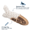 Dog Toy Fish Natural Leather Crunch Fish Rope Toy