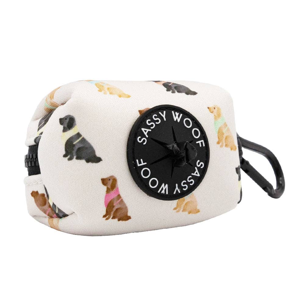 Dog Waste Bag Holder Loyal Labradors With Clasp