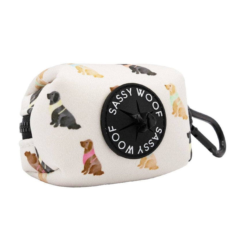Dog Waste Bag Holder Loyal Labradors With Clasp