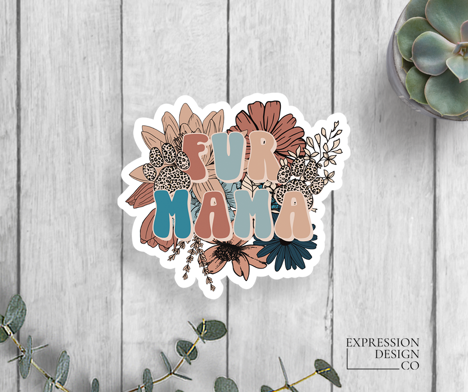Fur Mama Vinyl Sticker