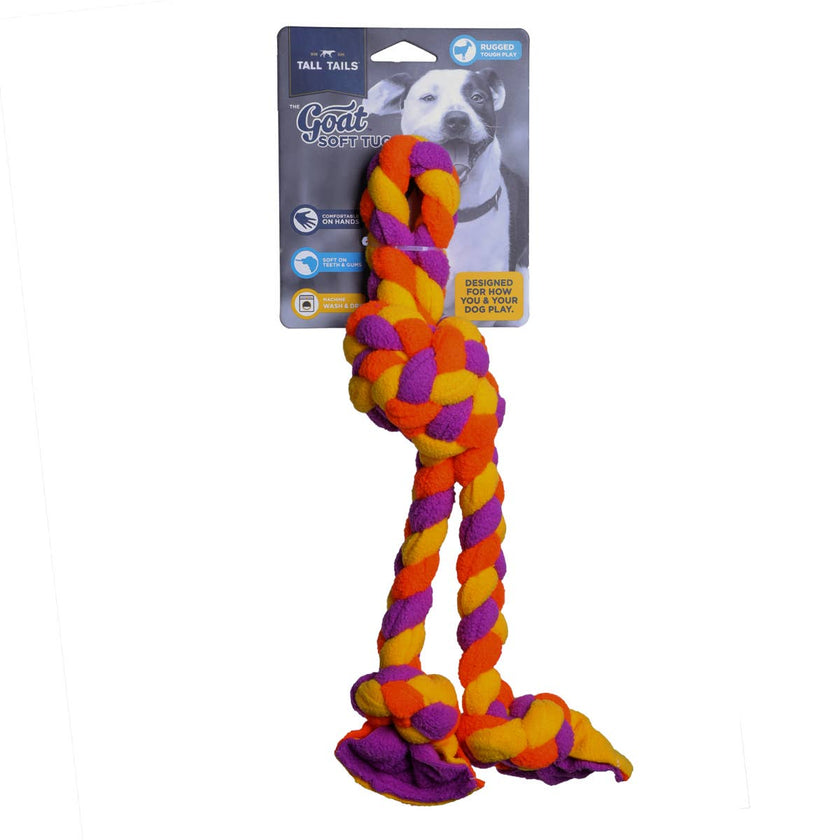 Dog Toy Soft Braided Rope GOAT Braided Soft Tug Toy