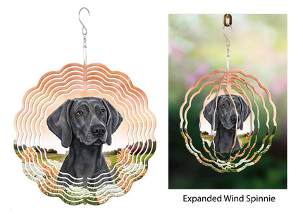 Weimaraner (Dark Blue) - Wind Spinner