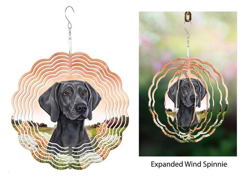 Weimaraner (Dark Blue) - Wind Spinner