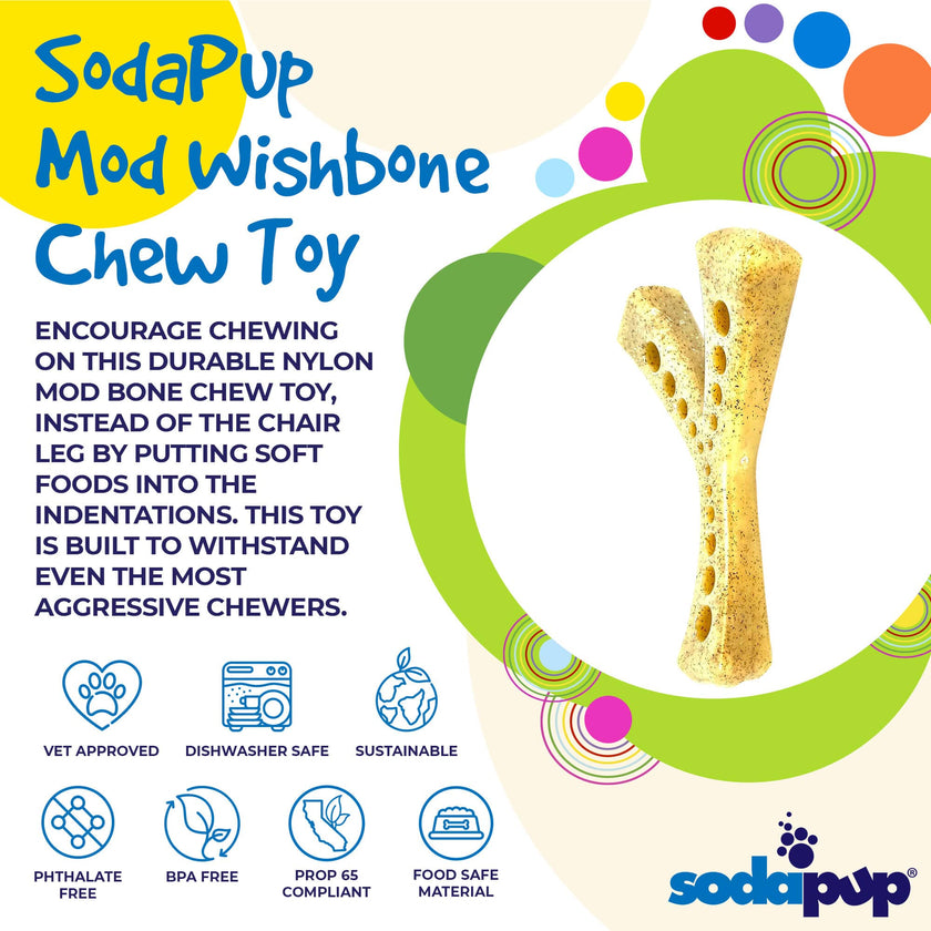 SP Wishbone Ultra Durable Nylon Dog Chew Toy for Aggressive Chewers