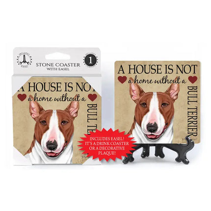 Bull Terrier (Brown and White) - A House Is Not A Home coaster