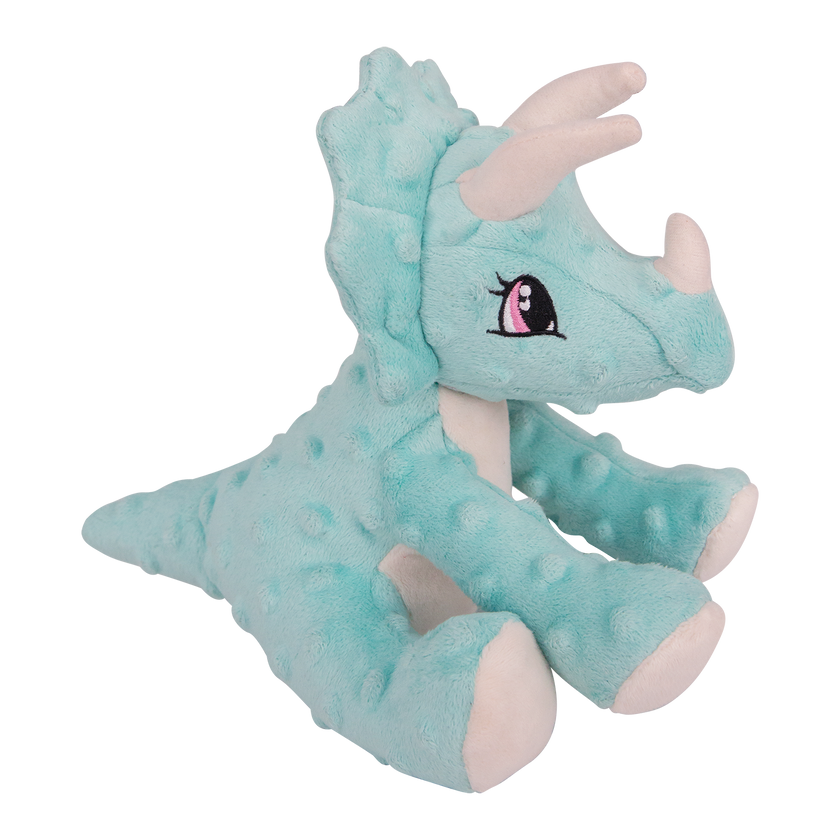 Talia the Triceratops Dog Toy