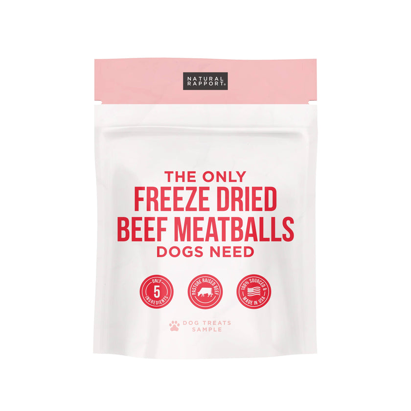 The Only Freeze Dried Beef Meatballs Dogs Need
