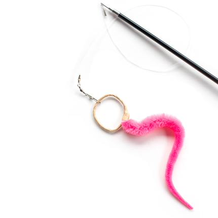 Cat Toy Wand Attachment Toy A-Lure-Ring Ring with tail