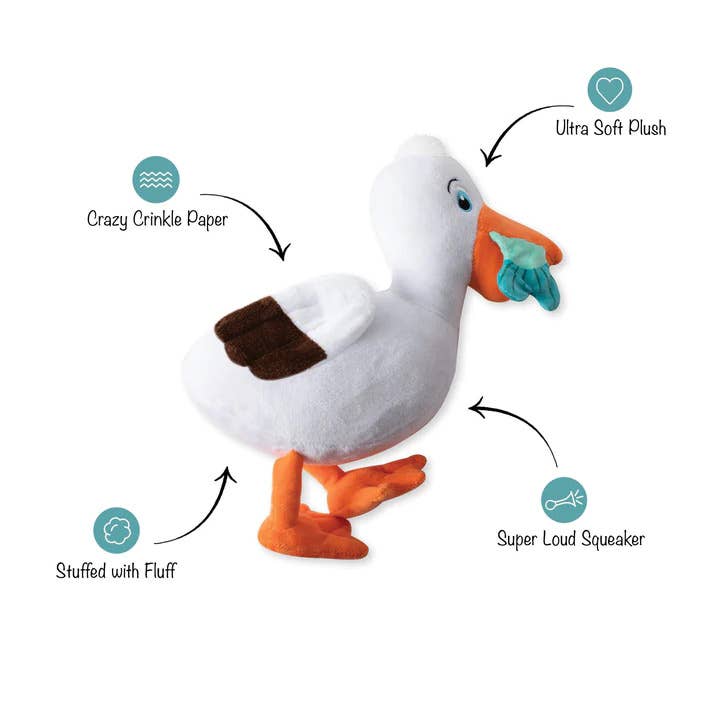 DELETE PetShop by Fringe Studio Lunch Break Plush Dog Toy