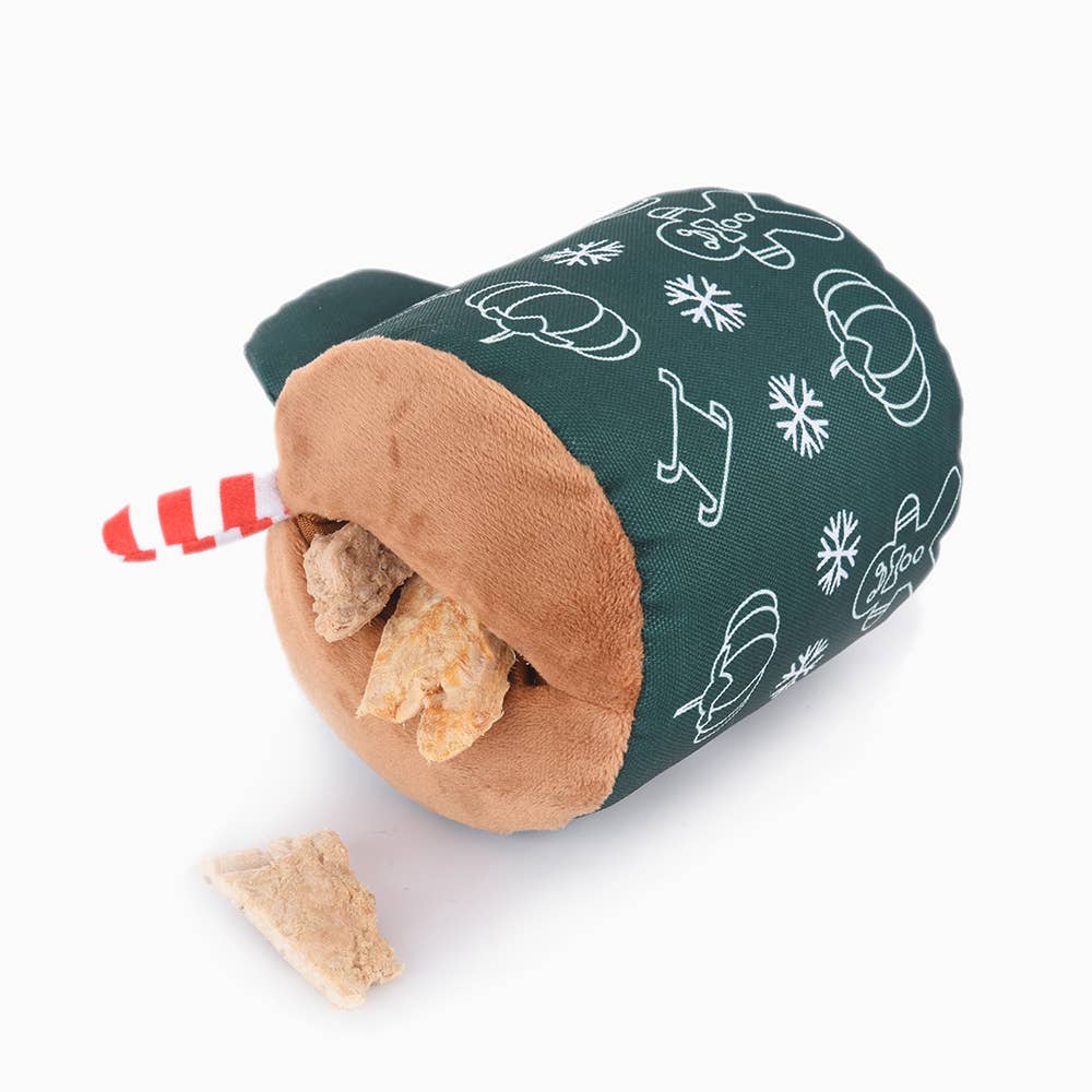 Dog Toy Gingerbread Latte Happy Woofmas Christmas Plush Toy Set