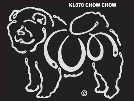 Chow Chow K-line Window Tattoo